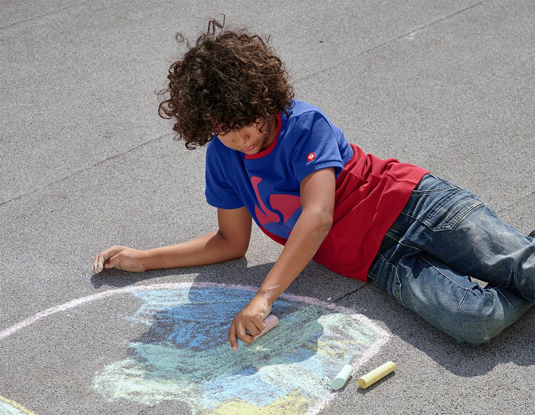 e.s. Piqué-Shirt colourblock, Kinder