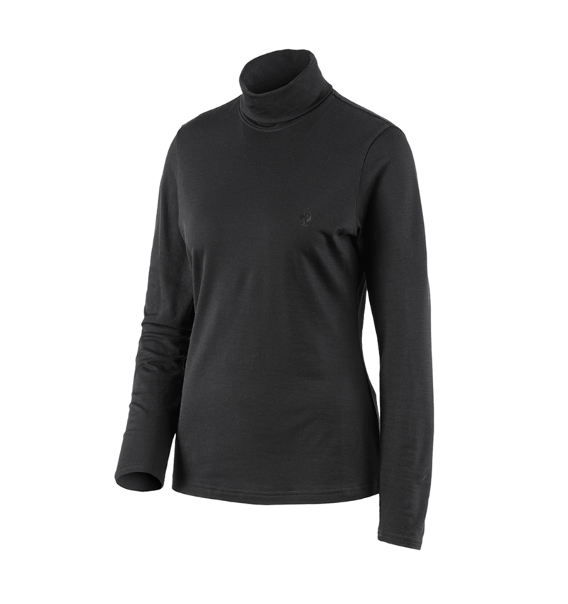 Rollkragenshirt Merino e.s.trail, Damen