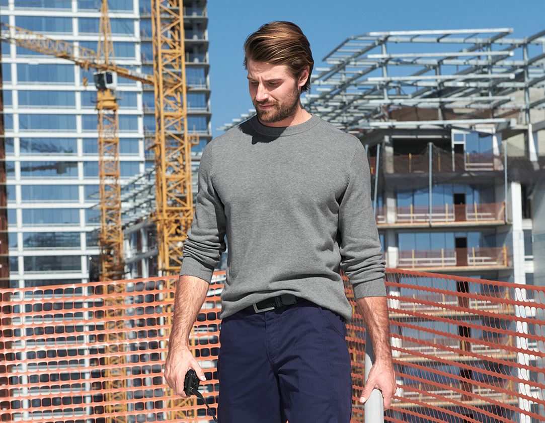 e.s. Strickpullover, rundhals