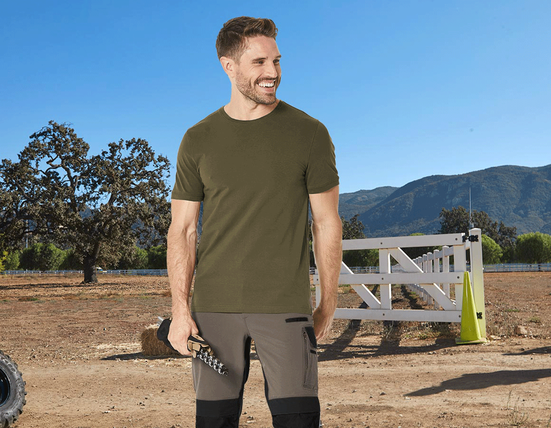 e.s. T-Shirt cotton stretch, slim fit