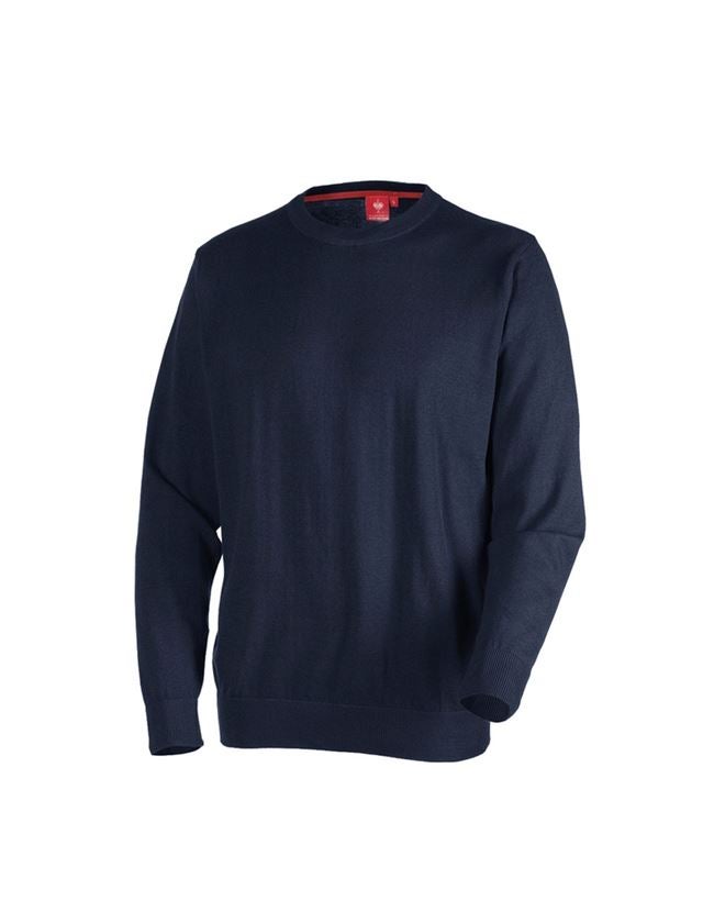 e.s. Strickpullover, rundhals