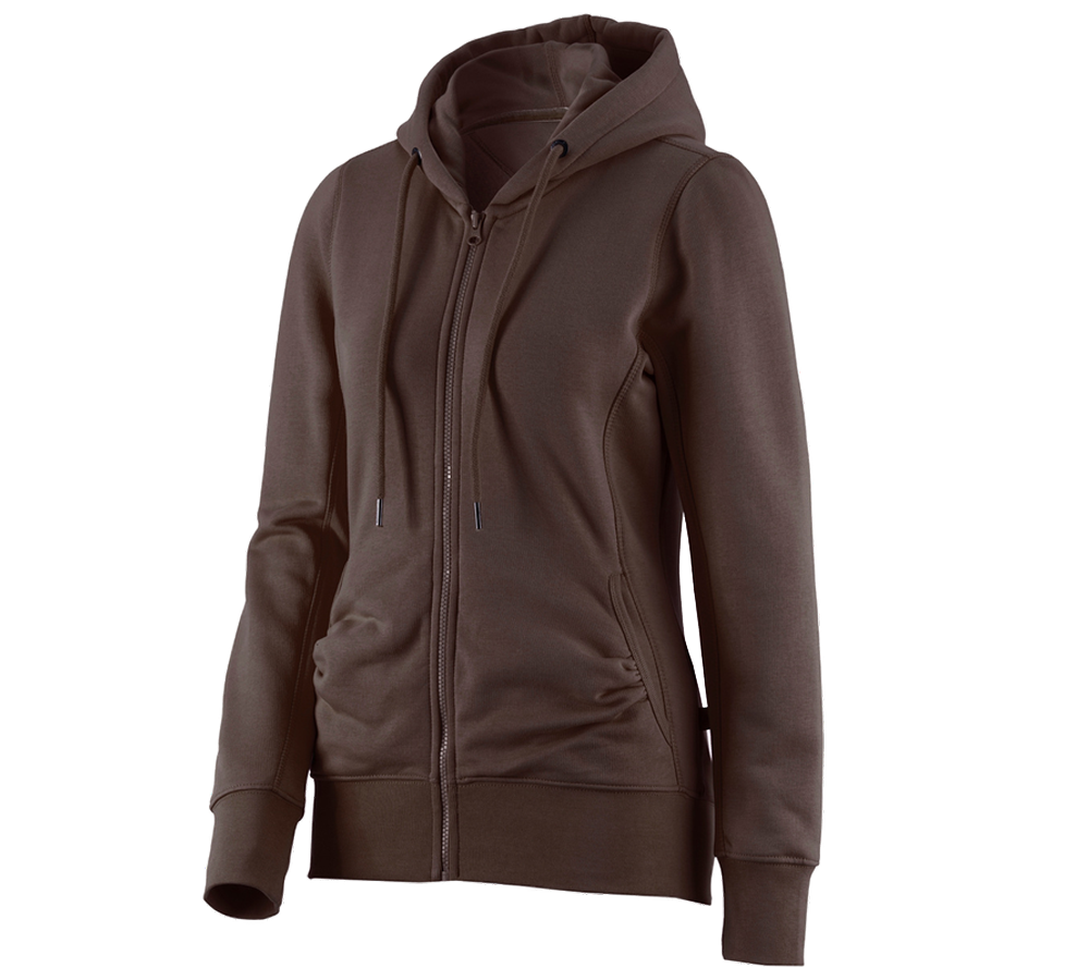 e.s. Hoody-Sweatjacke poly cotton, Damen