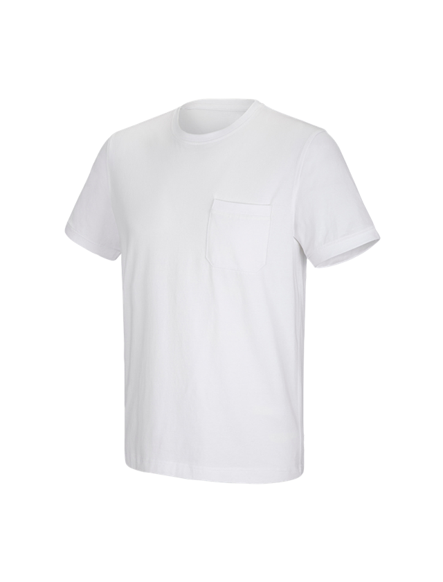 e.s. T-Shirt cotton stretch Pocket