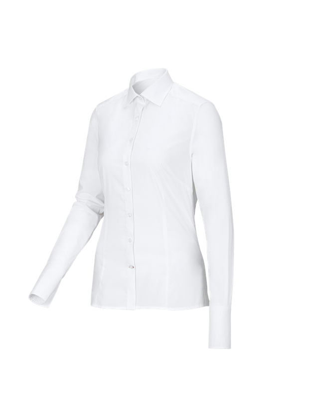 Business Bluse e.s.comfort, langarm