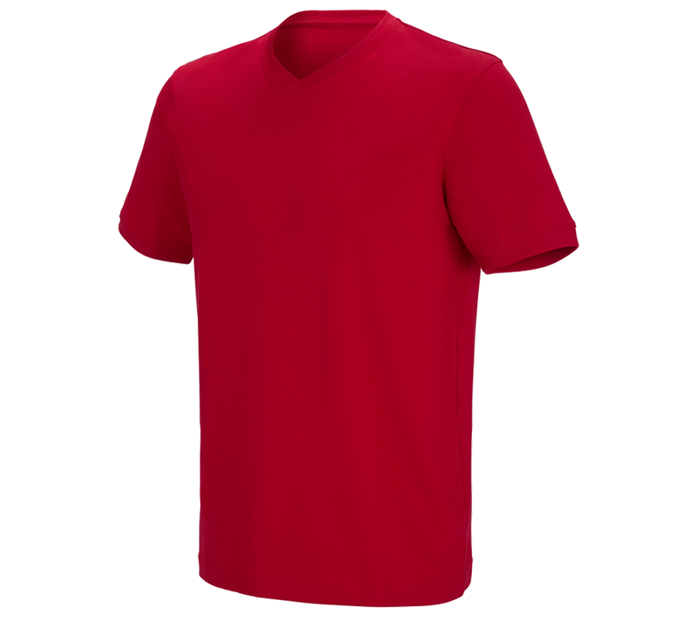 e.s. T-Shirt cotton stretch V-Neck