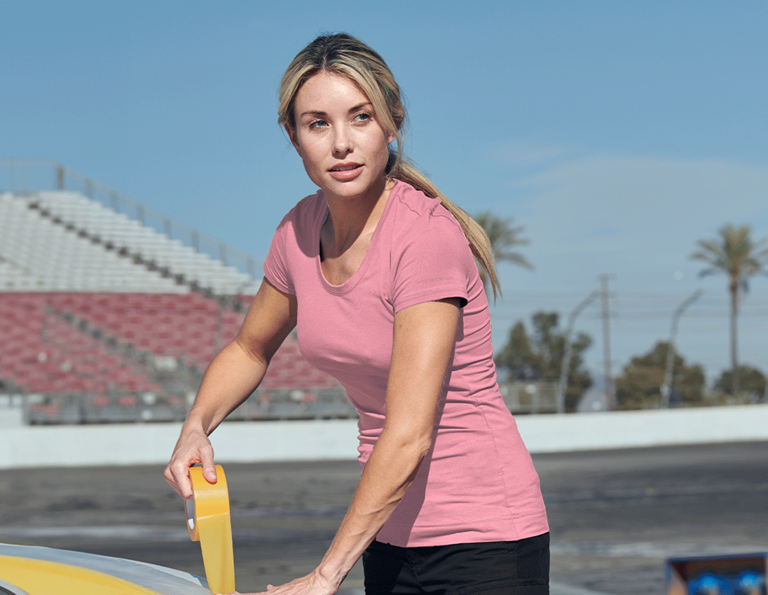 e.s. T-Shirt cotton stretch, Damen