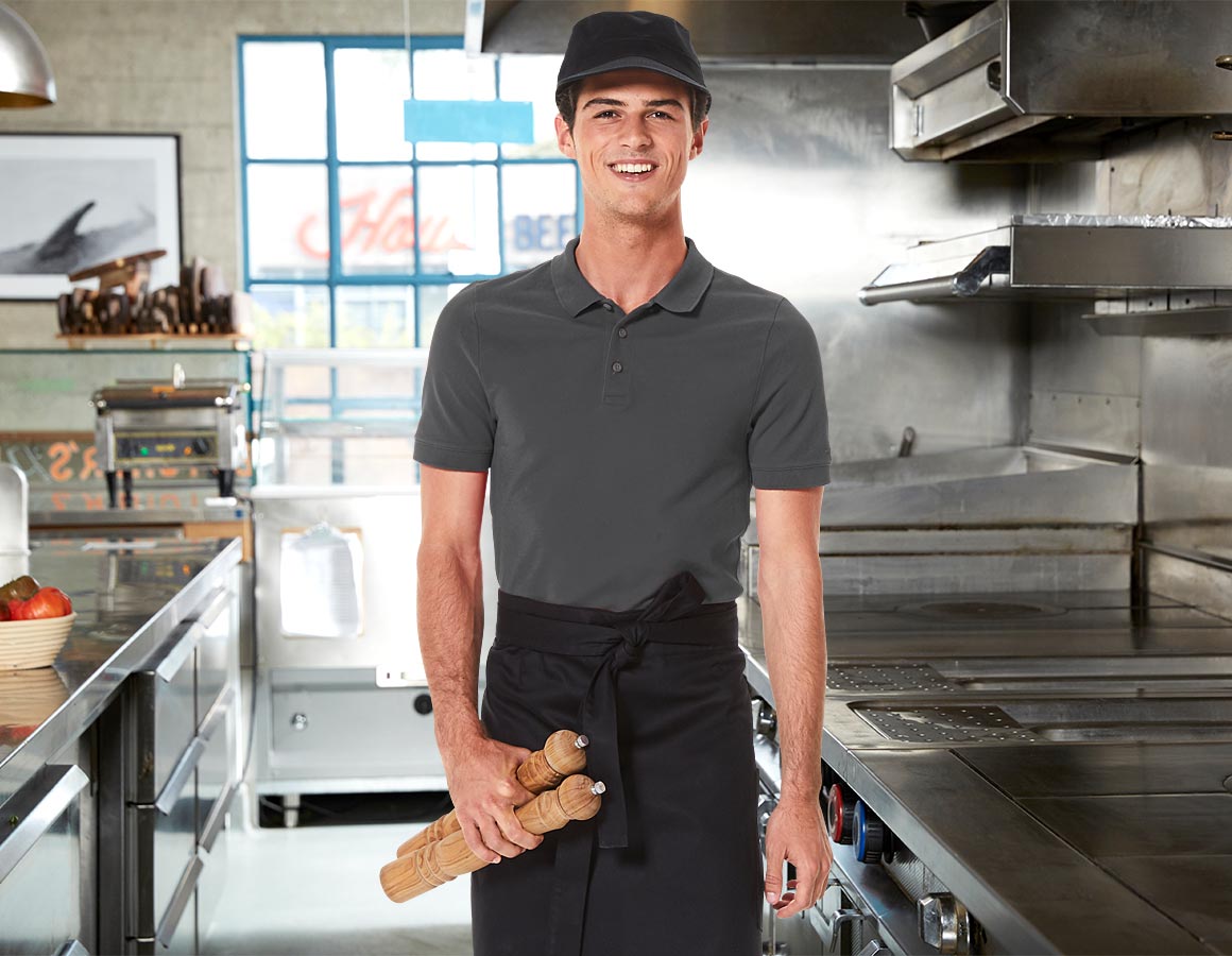 e.s. Piqué-Polo cotton stretch, slim fit