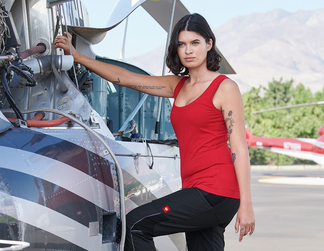 e.s. Tank-Top cotton stretch, Damen