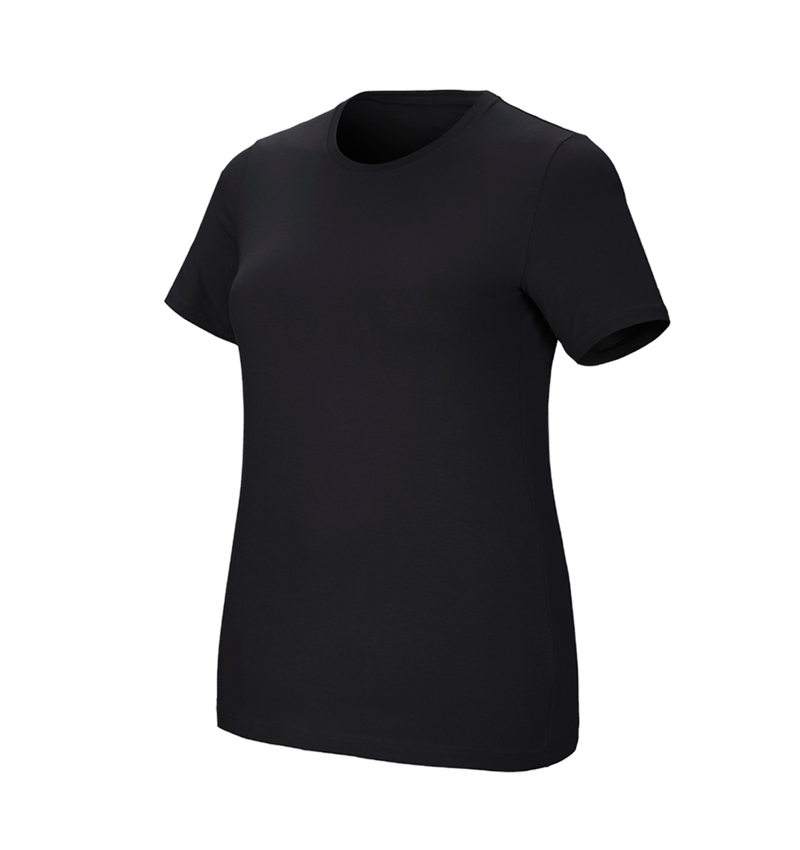 e.s. T-Shirt cotton stretch, Damen, plus fit