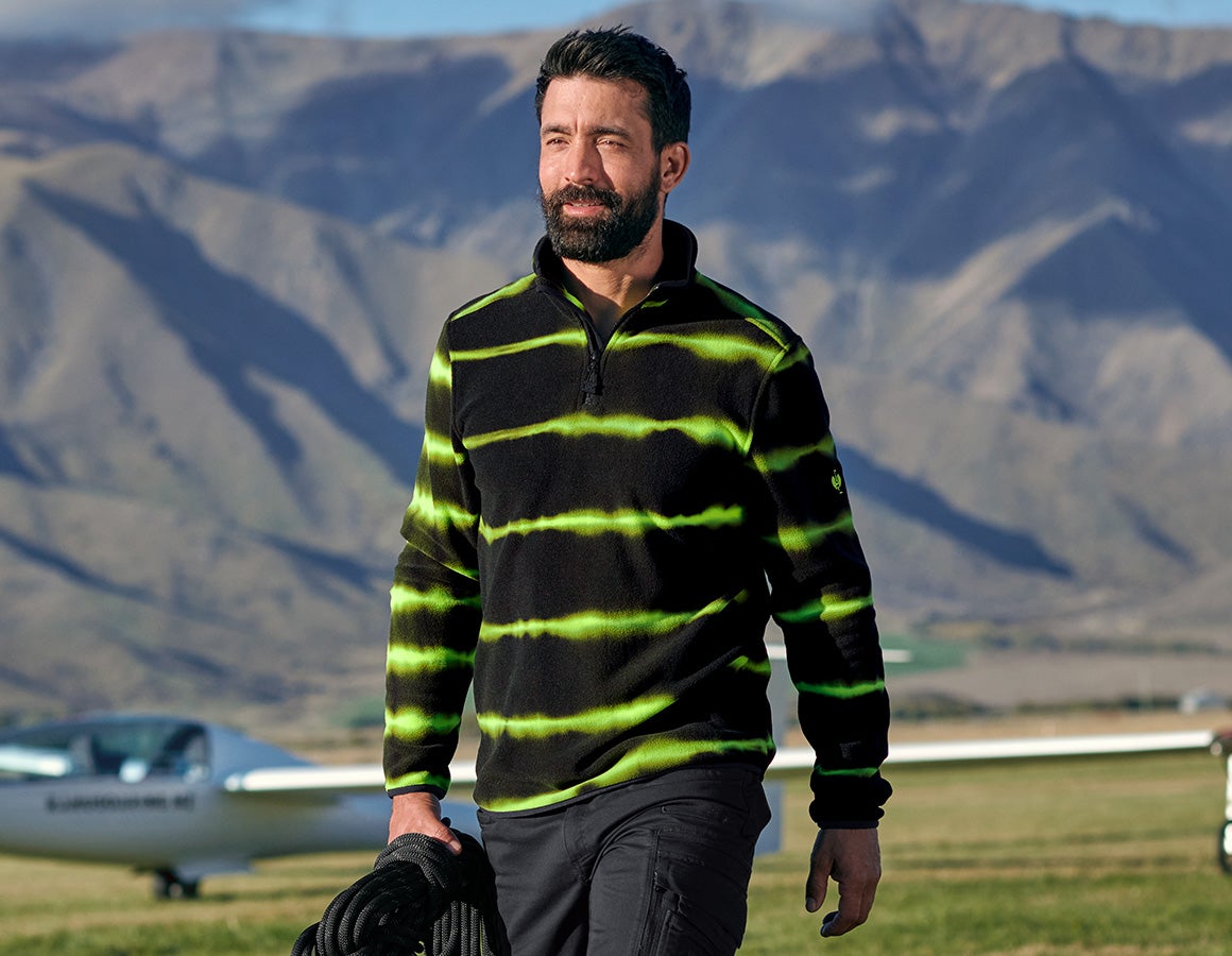 Fleece Troyer tie-dye e.s.motion ten