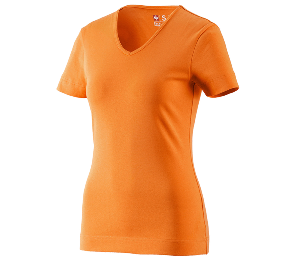 e.s. T-Shirt cotton V-Neck, Damen