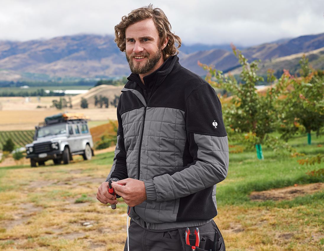 Hybrid Fleecejacke e.s.concrete