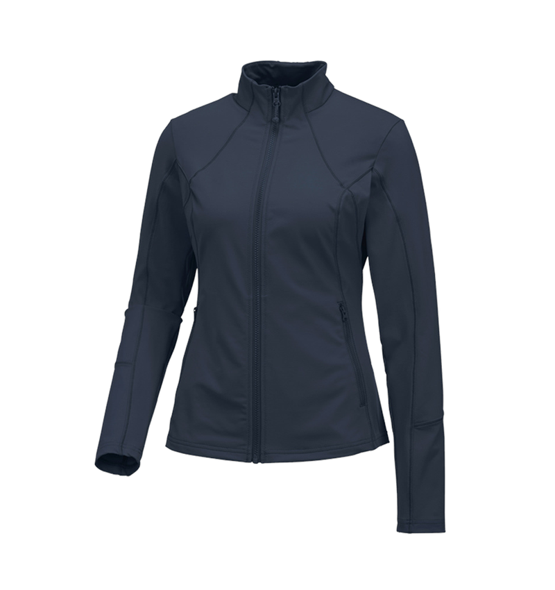 e.s. Funktions Sweatjacke solid, Damen