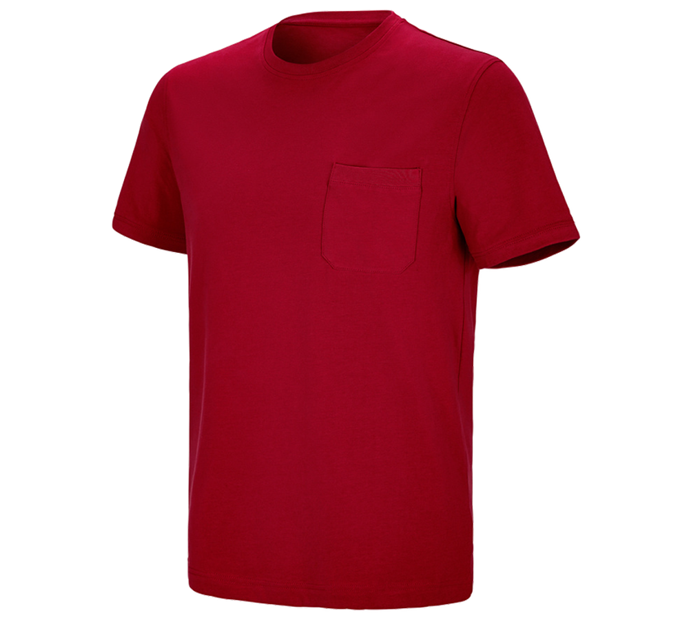 e.s. T-Shirt cotton stretch Pocket