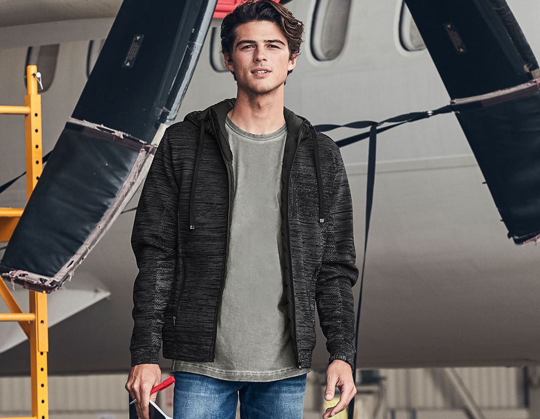Windbreaker Kapuzenstrickjacke e.s.motion ten