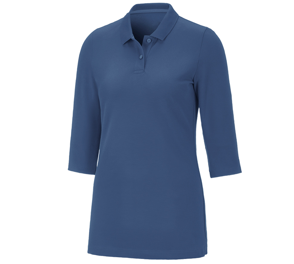 e.s. Piqué-Polo 3/4 Arm cotton stretch, Damen