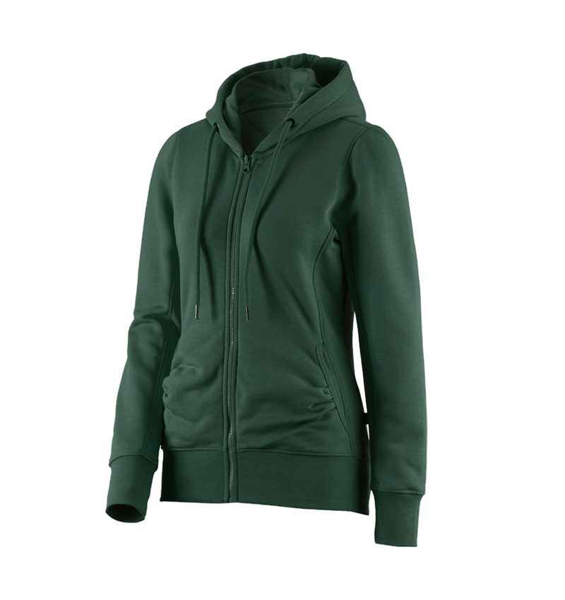 e.s. Hoody-Sweatjacke poly cotton, Damen