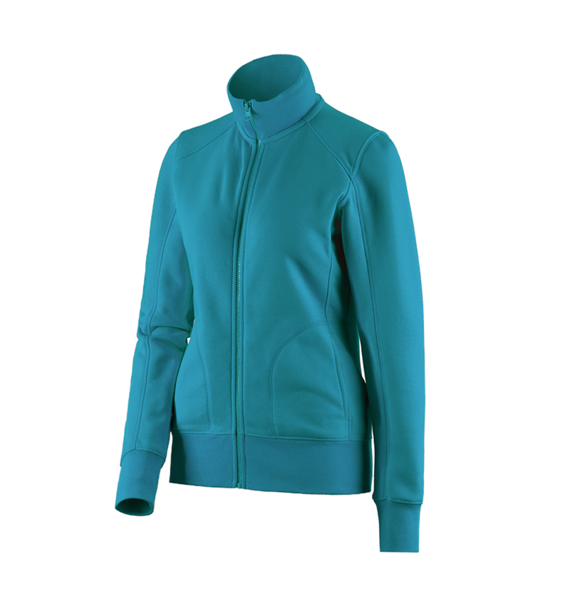 e.s. Sweatjacke poly cotton, Damen