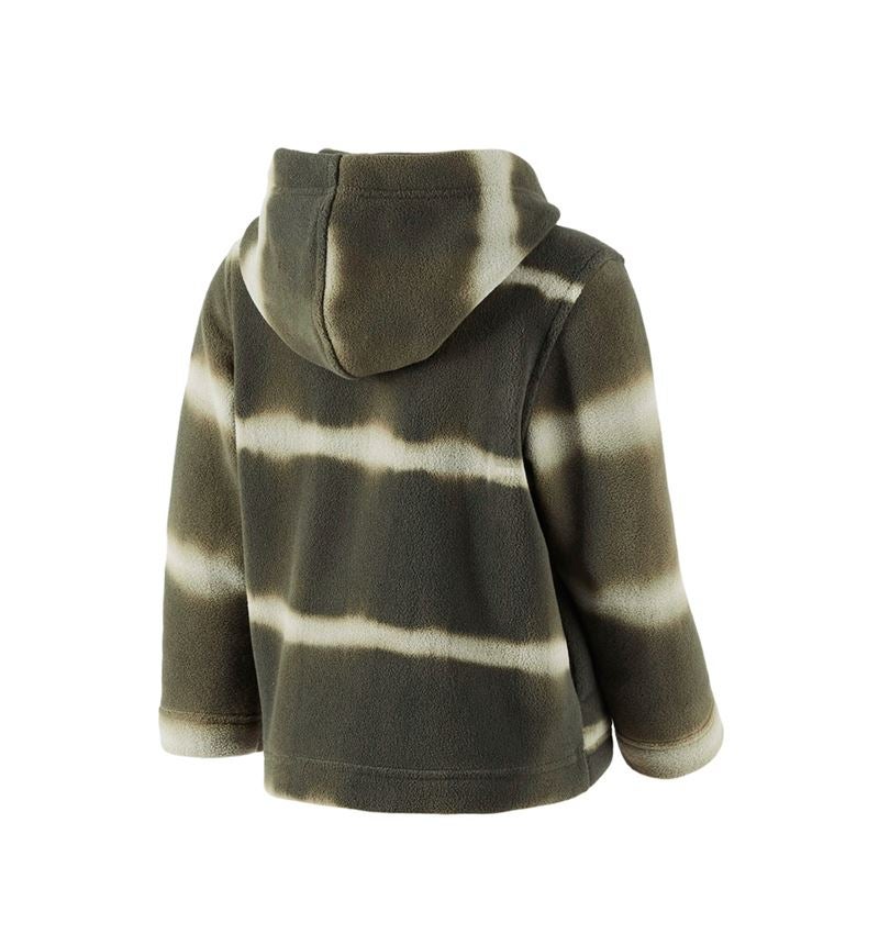 Kapuzenfleecejacke tie-dye e.s.motion ten, Kinder