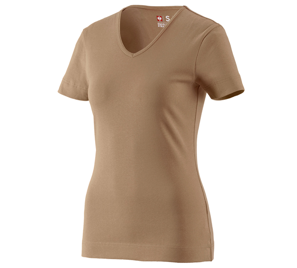 e.s. T-Shirt cotton V-Neck, Damen