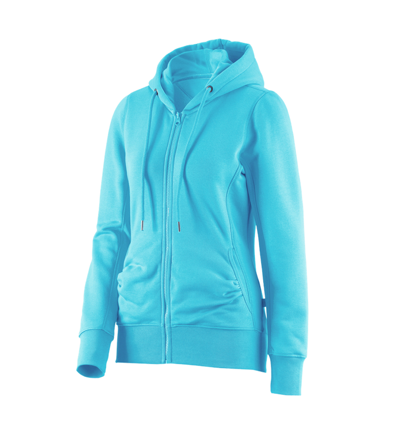 e.s. Hoody-Sweatjacke poly cotton, Damen