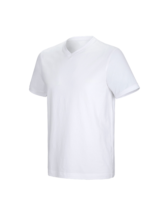 e.s. T-Shirt cotton stretch V-Neck