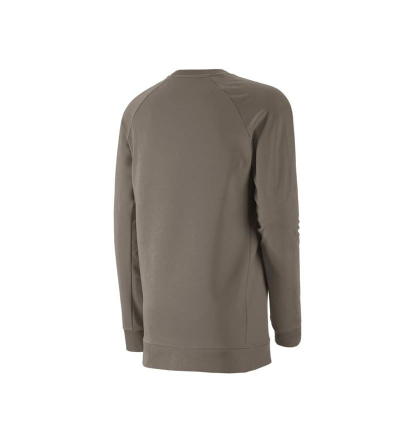 e.s. Sweatshirt cotton stretch, long fit