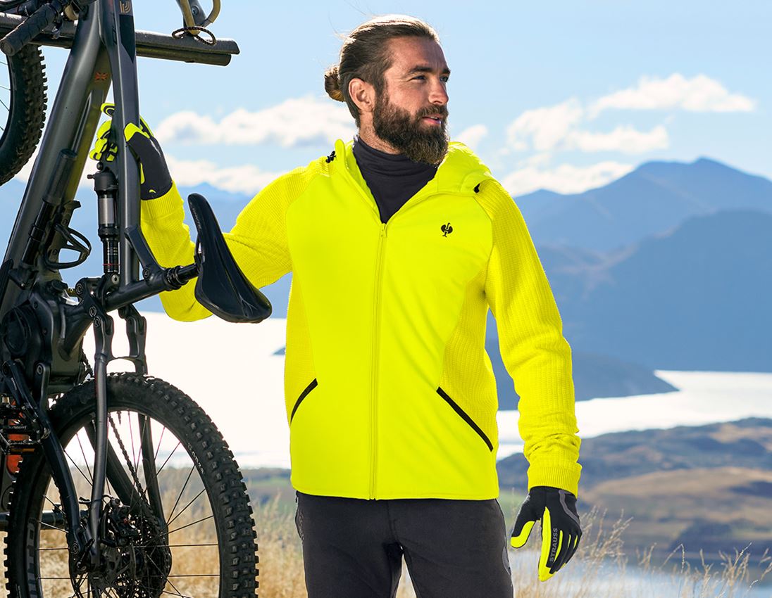 Hybrid Kapuzenstrickjacke e.s.trail