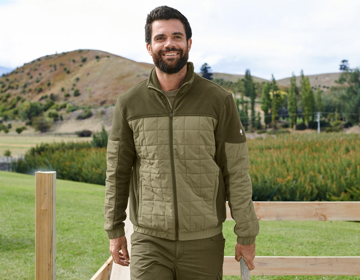 Hybrid Fleecejacke e.s.concrete