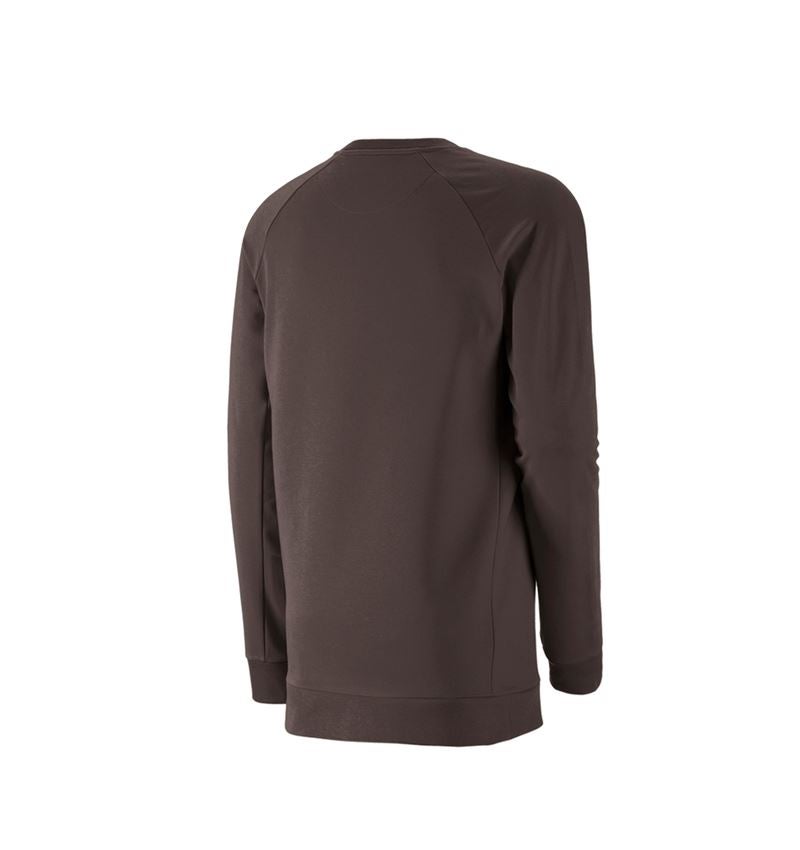 e.s. Sweatshirt cotton stretch, long fit