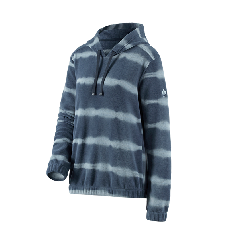 Fleece Hoody tie-dye e.s.motion ten, Damen
