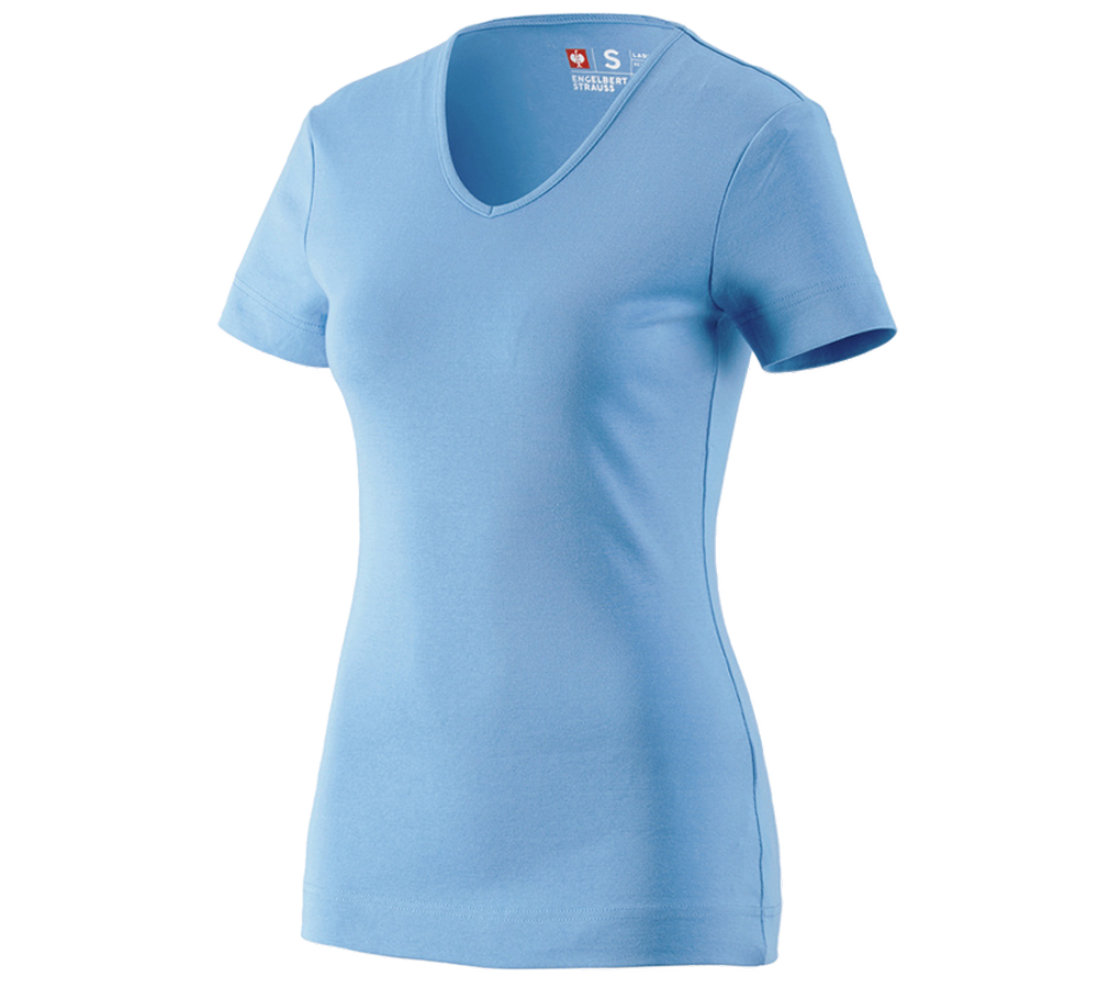 e.s. T-Shirt cotton V-Neck, Damen