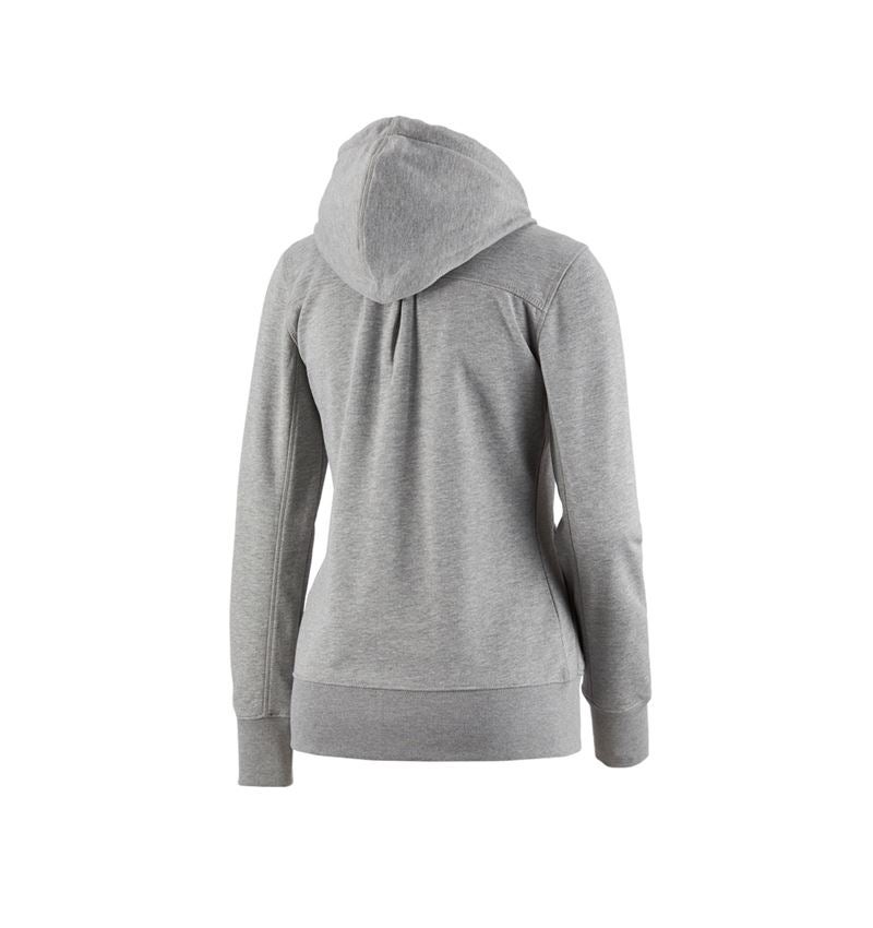 e.s. Hoody-Sweatjacke poly cotton, Damen