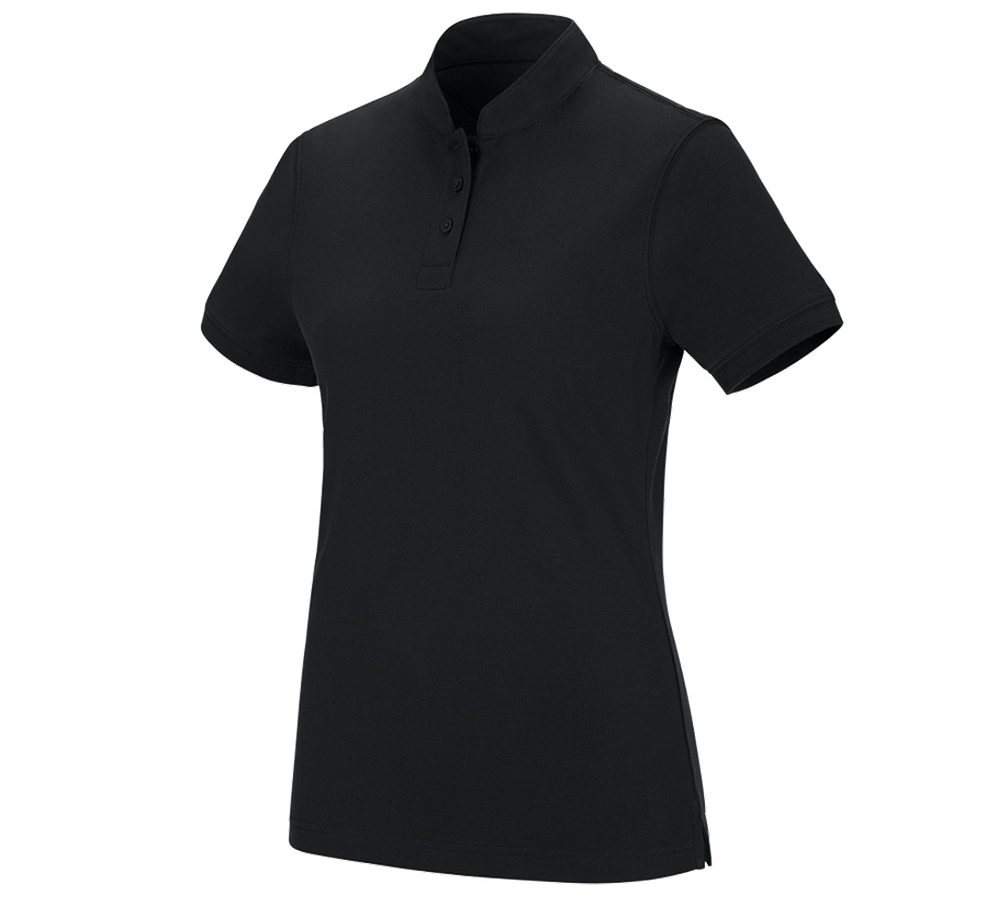 e.s. Polo-Shirt cotton Mandarin, Damen