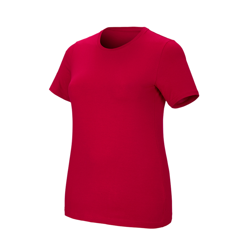 e.s. T-Shirt cotton stretch, Damen, plus fit