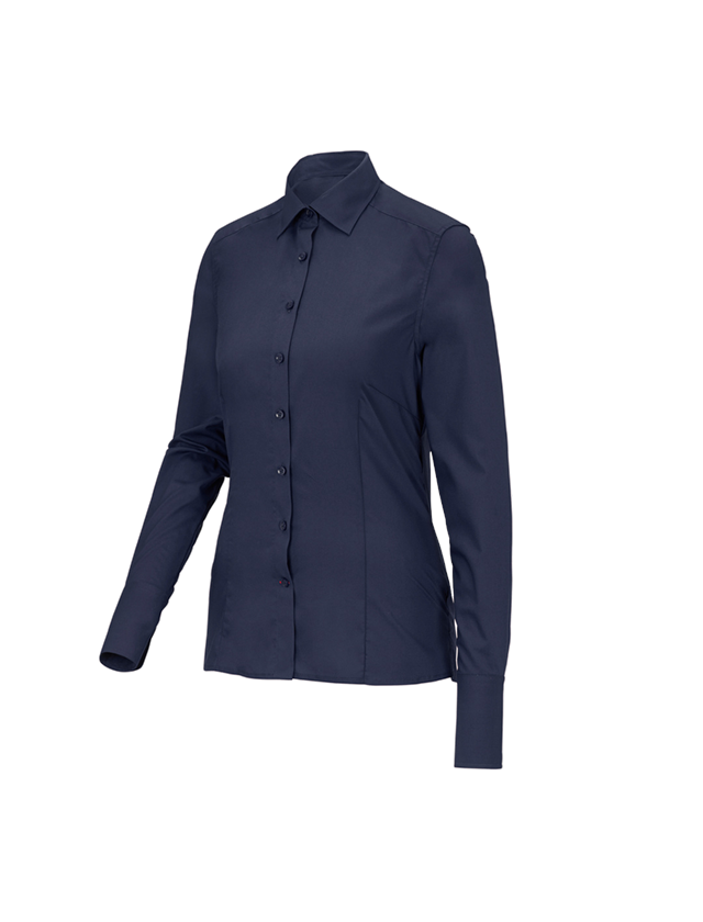 Business Bluse e.s.comfort, langarm