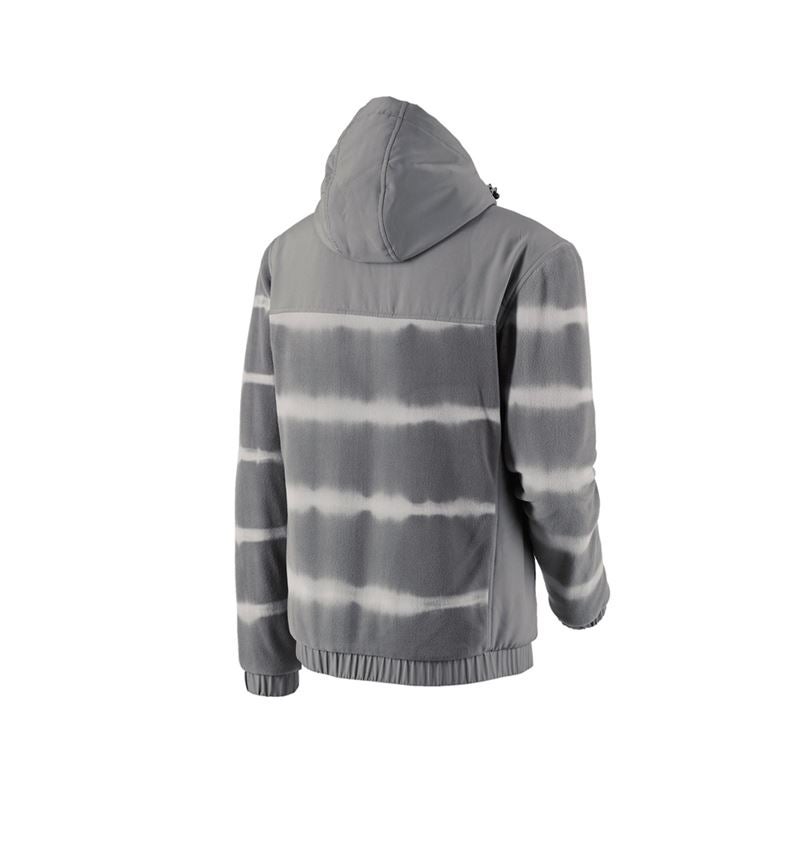 Hybrid Kapuzenfleecejacke tie-dye e.s.motion ten