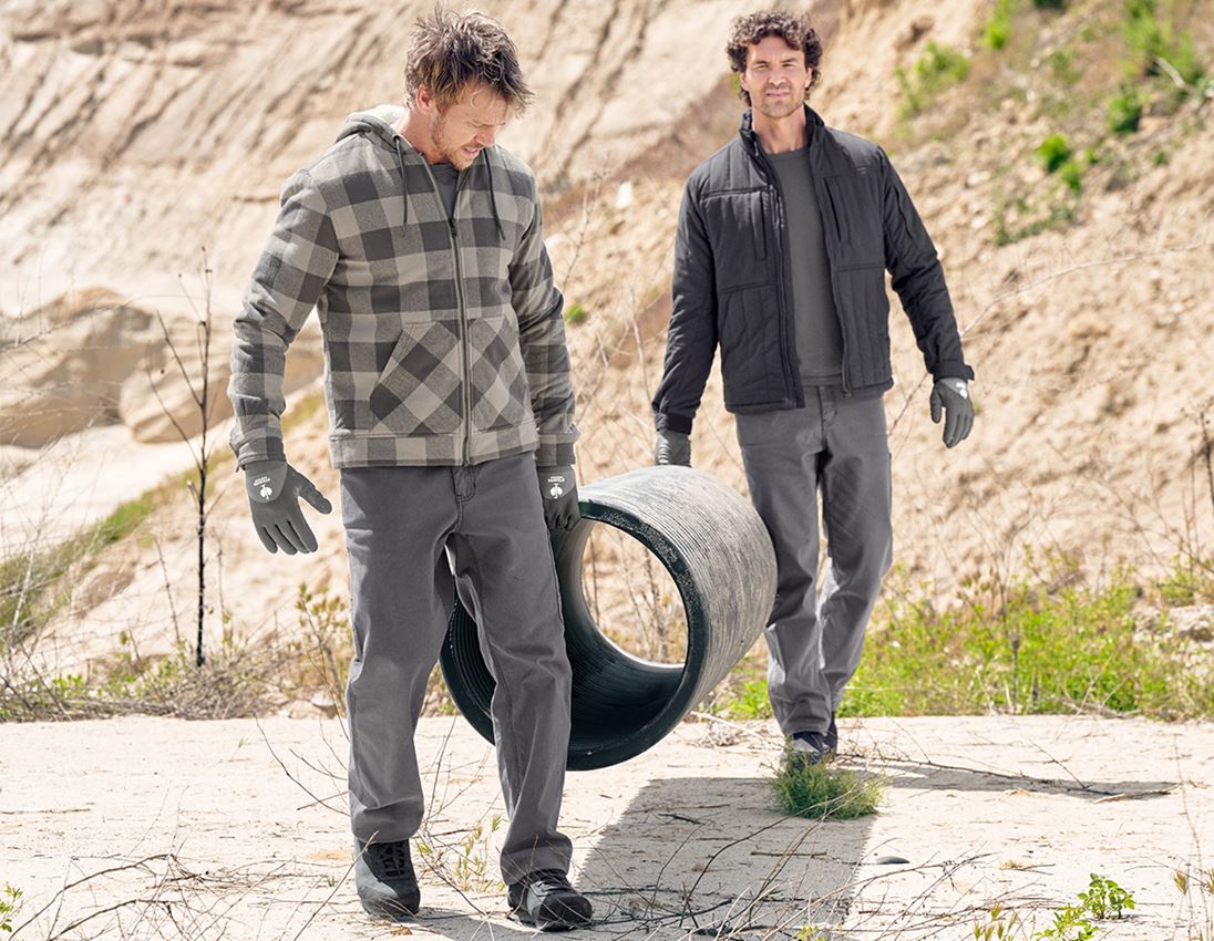 Karo-Kapuzenjacke e.s.iconic