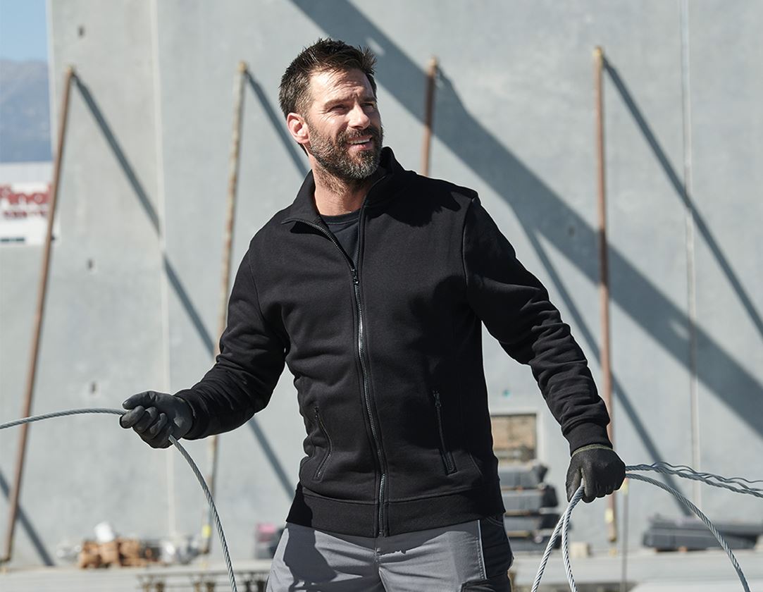 e.s. Sweatjacke poly cotton