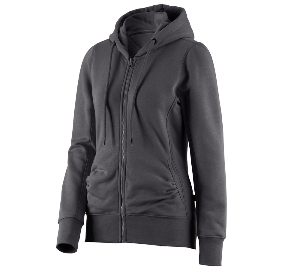 e.s. Hoody-Sweatjacke poly cotton, Damen