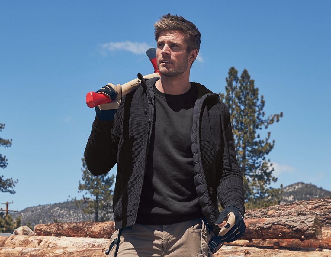 Windbreaker Kapuzenstrickjacke e.s.motion ten