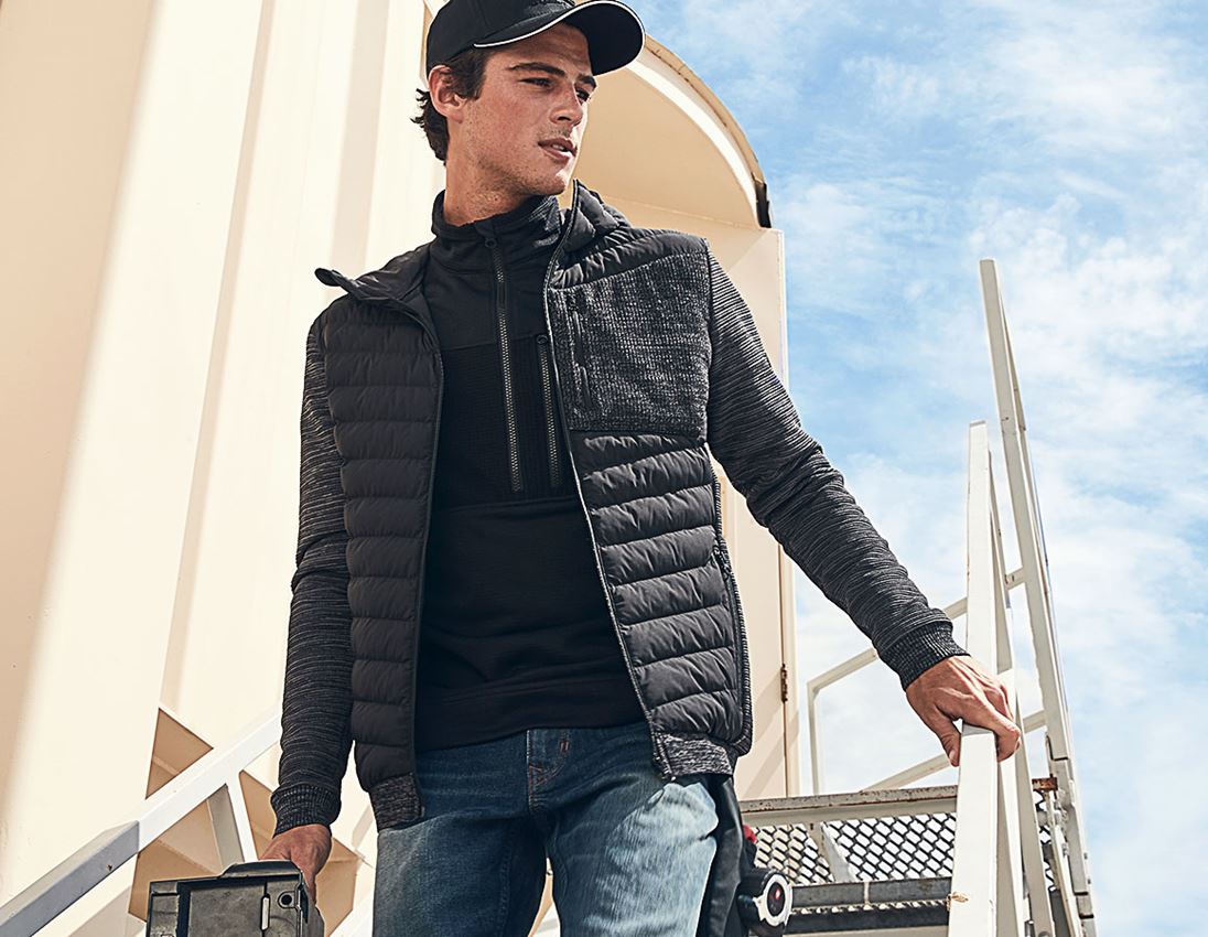 Hybrid Kapuzenstrickjacke e.s.motion ten