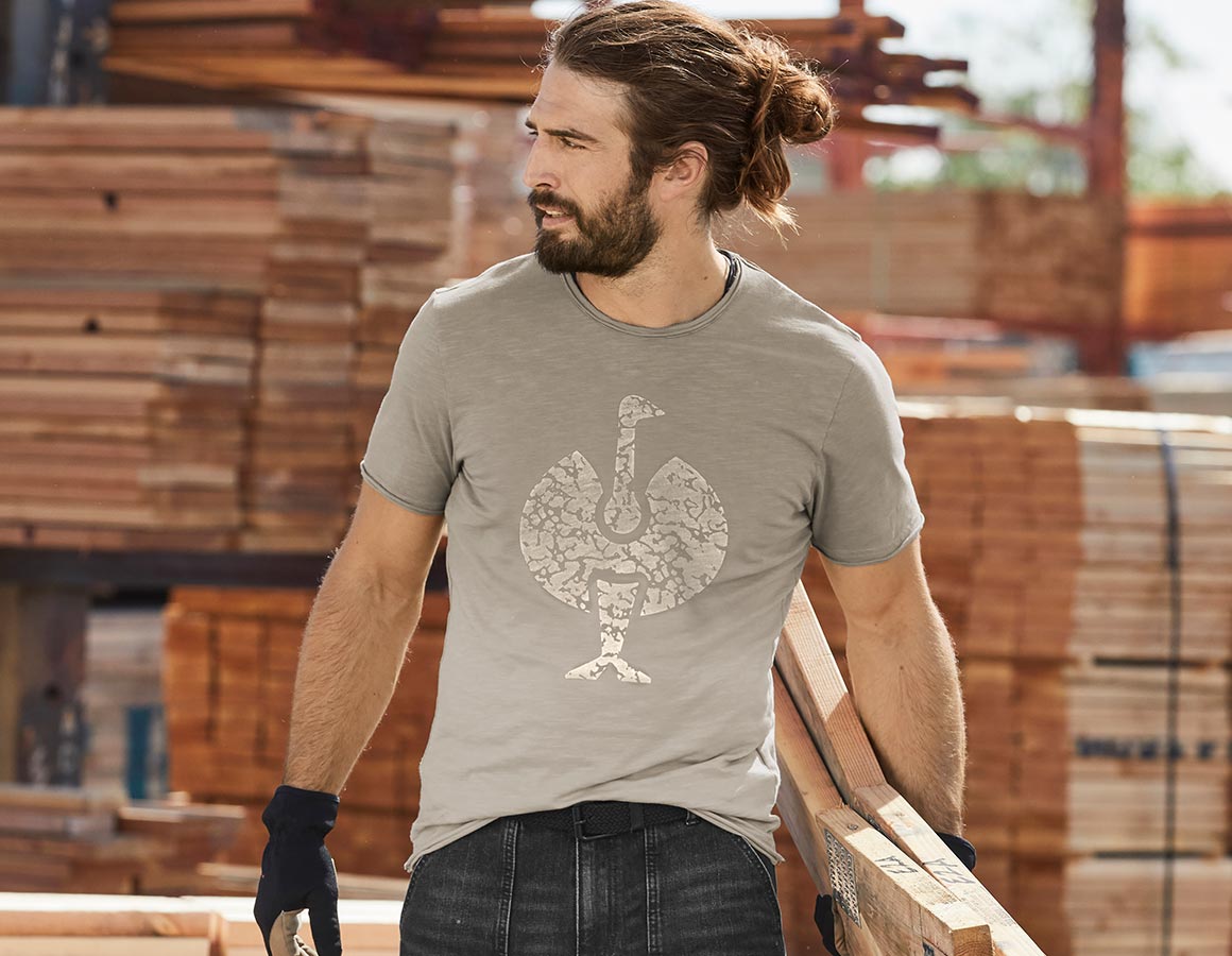 e.s. T-Shirt workwear ostrich