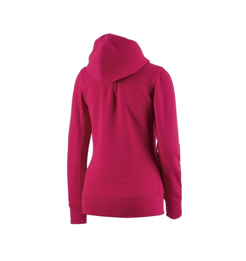 e.s. Hoody-Sweatjacke poly cotton, Damen
