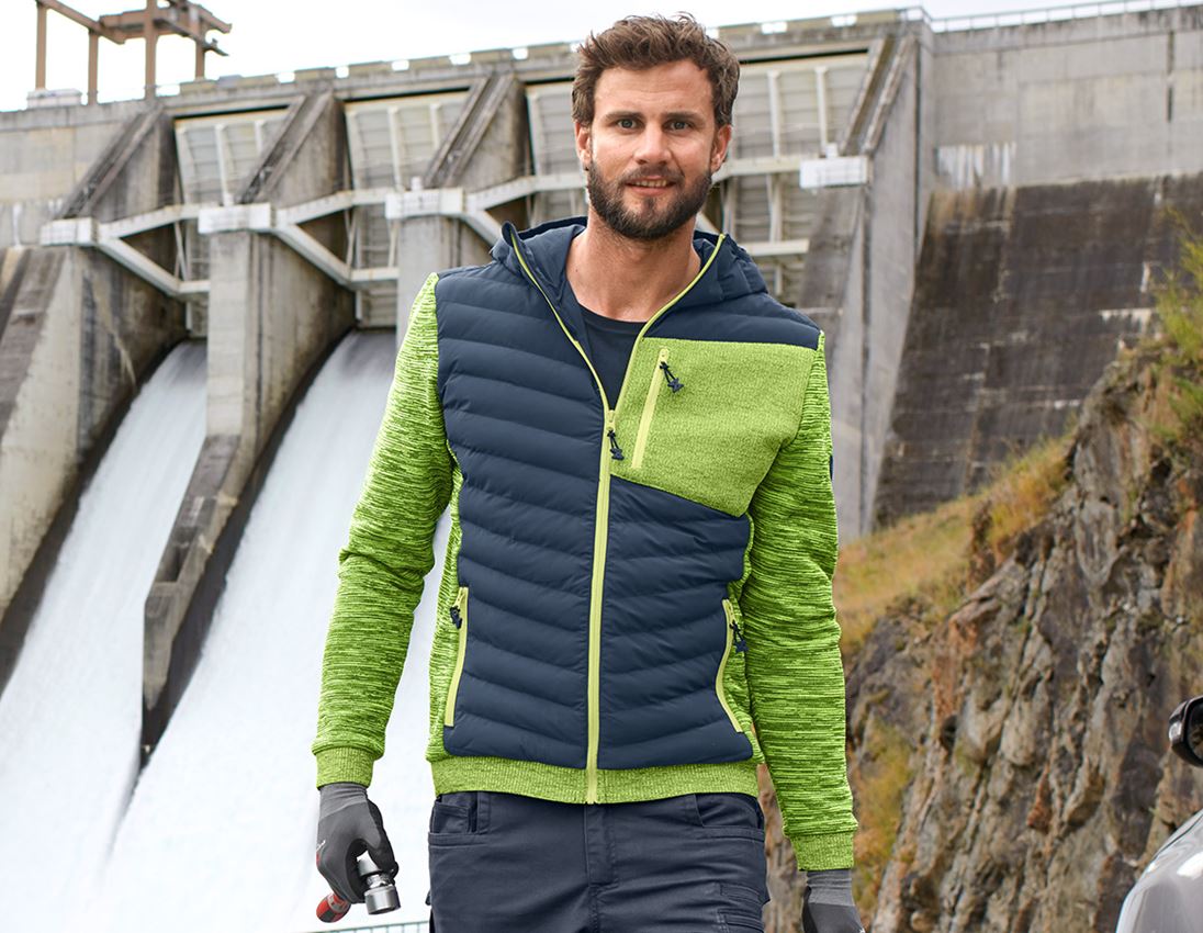 Hybrid Kapuzenstrickjacke e.s.motion ten