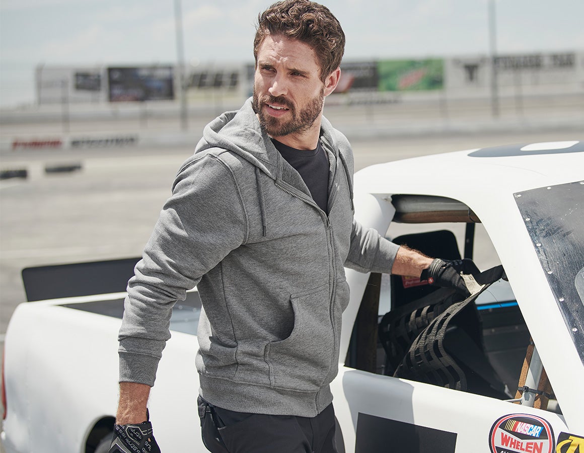 e.s. Hoody-Sweatjacke poly cotton