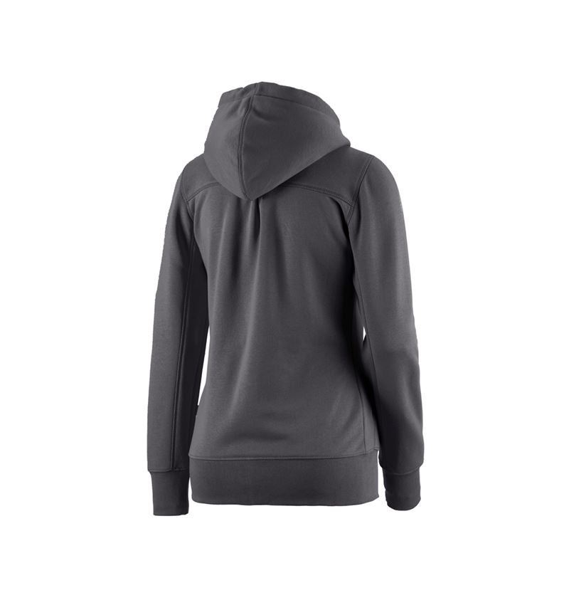 e.s. Hoody-Sweatjacke poly cotton, Damen