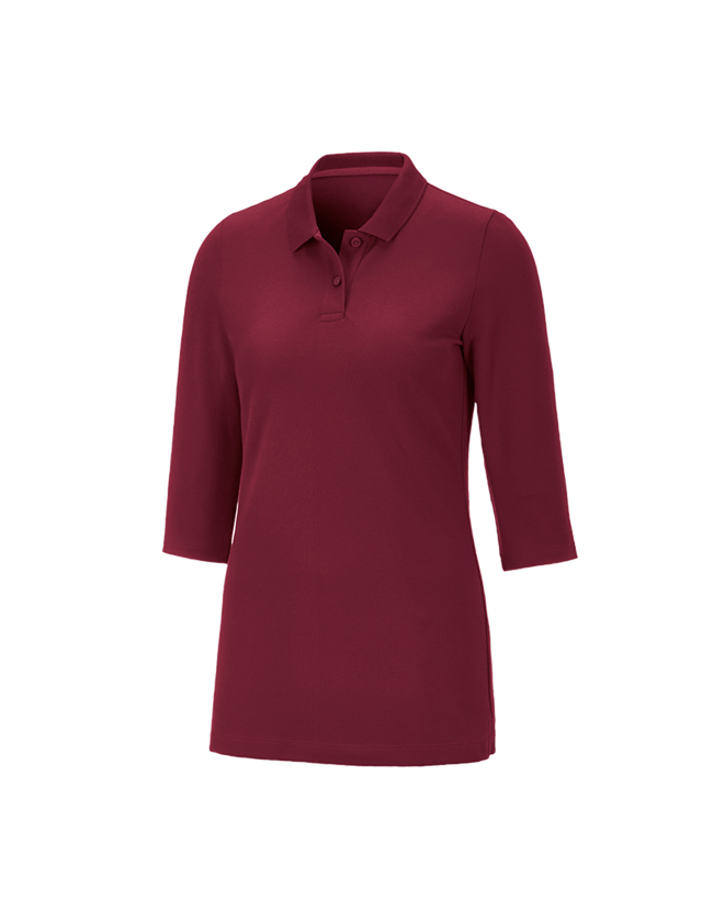 e.s. Piqué-Polo 3/4 Arm cotton stretch, Damen