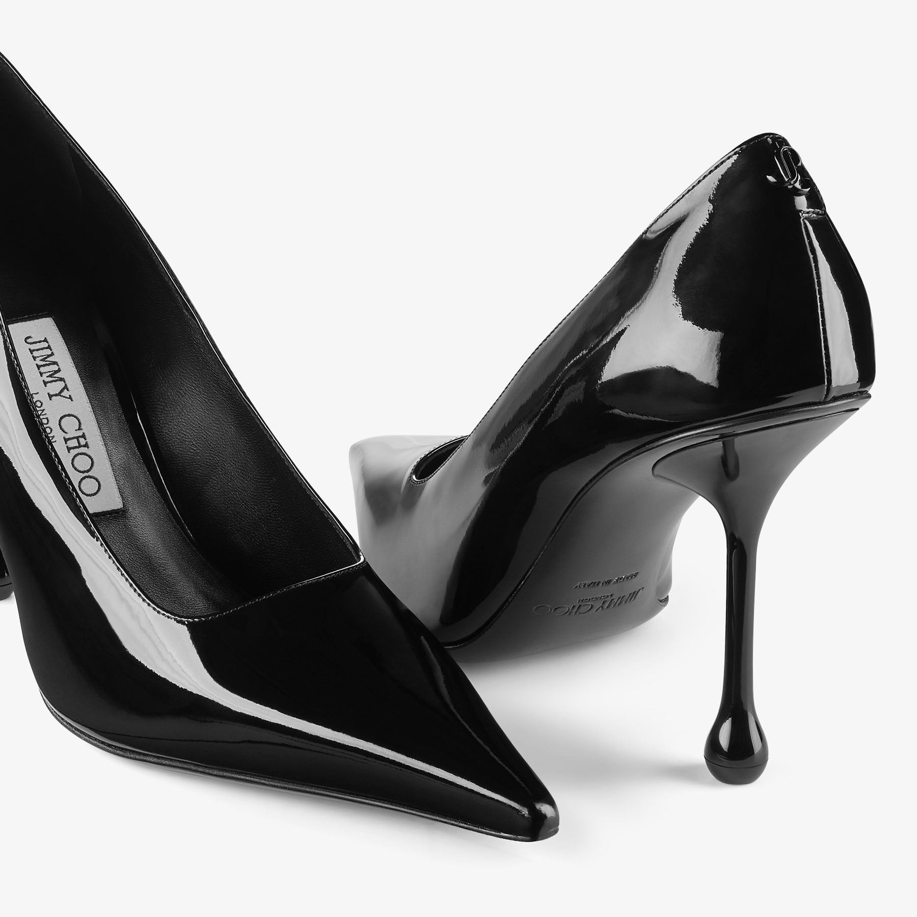 Ixia 95 Black Patent Leather Pumps