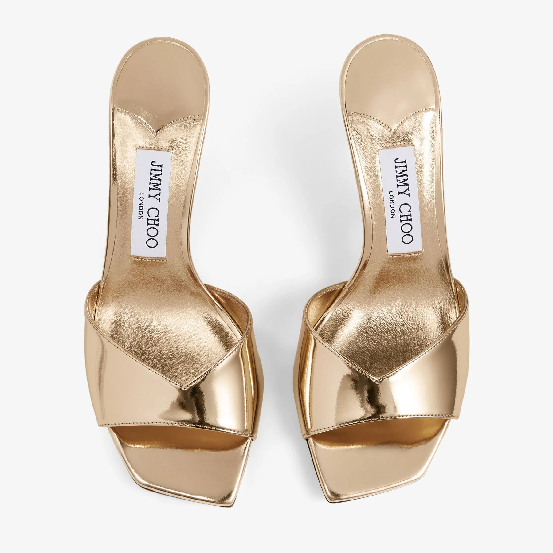 Skye 70 Gold Metallic Leather Sandals